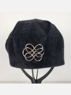 Giovannio Black Velveteen Beret Womens Winter Hat French Chic Size One Size Giov